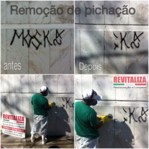 Revitaliza fachada , remoção de pichação 